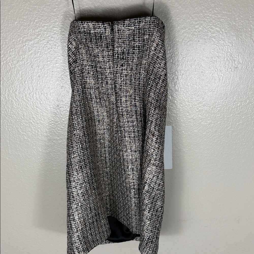 Generation Love Evelyn Tweed Dress in Gold Multi - Picture 10 of 10